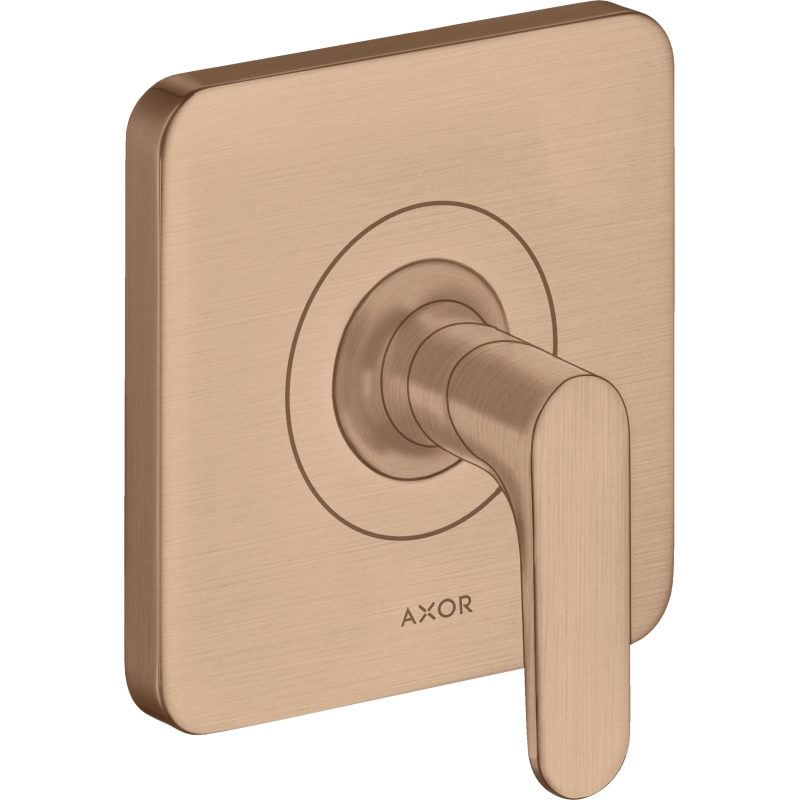 Zawór odcinający, podtynkowy Czerwony Złoty Szczotkowany Citterio M AXOR 34960310