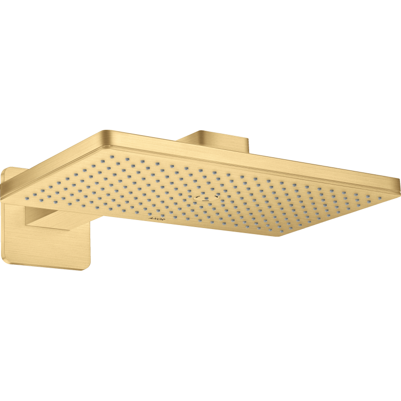 Głowica prysznicowa 460/300 1jet z ramieniem, rozeta softsquare Złoty Optyczny Szczotkowany ShowerSolutions AXOR 35274250