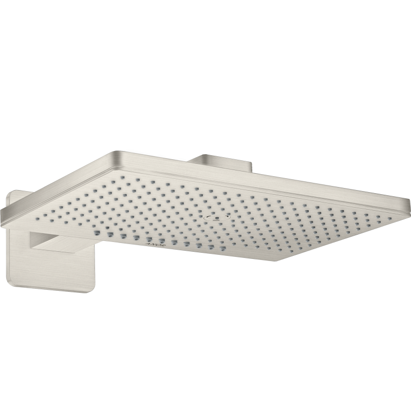 Głowica prysznicowa z ramieniem 460/300 2jet, rozeta softsquare Stal Szlachetna Optyczna ShowerSolutions AXOR 35275800