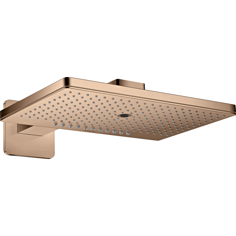 Głowica prysznicowa 460/300 3 jet z ramieniem, rozeta softsquare Czerwony Złoty Polerowany ShowerSolutions AXOR 35276300
