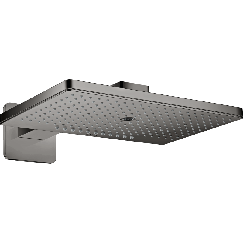 Głowica prysznicowa 460/300 3 jet z ramieniem, rozeta softsquare Czarny Chrom Polerowany ShowerSolutions AXOR 35276330
