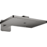 Głowica prysznicowa 460/300 3 jet z ramieniem, rozeta softsquare Czarny Chrom Polerowany ShowerSolutions AXOR 35276330