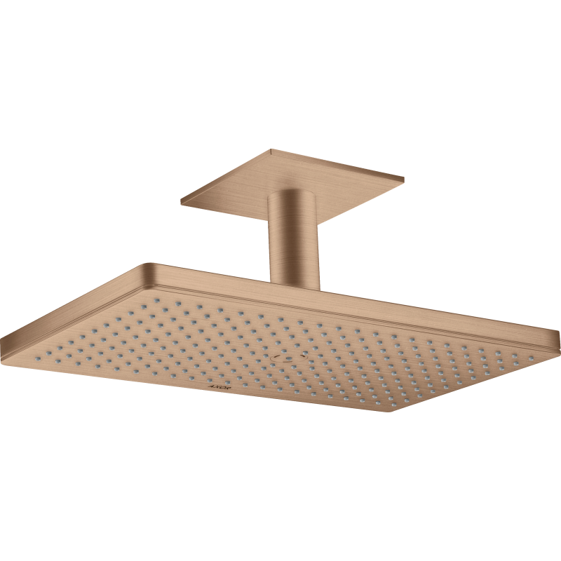 Głowica prysznicowa 460/300 1jet z przyłączem sufitowym Czerwony Złoty Szczotkowany ShowerSolutions AXOR 35277310