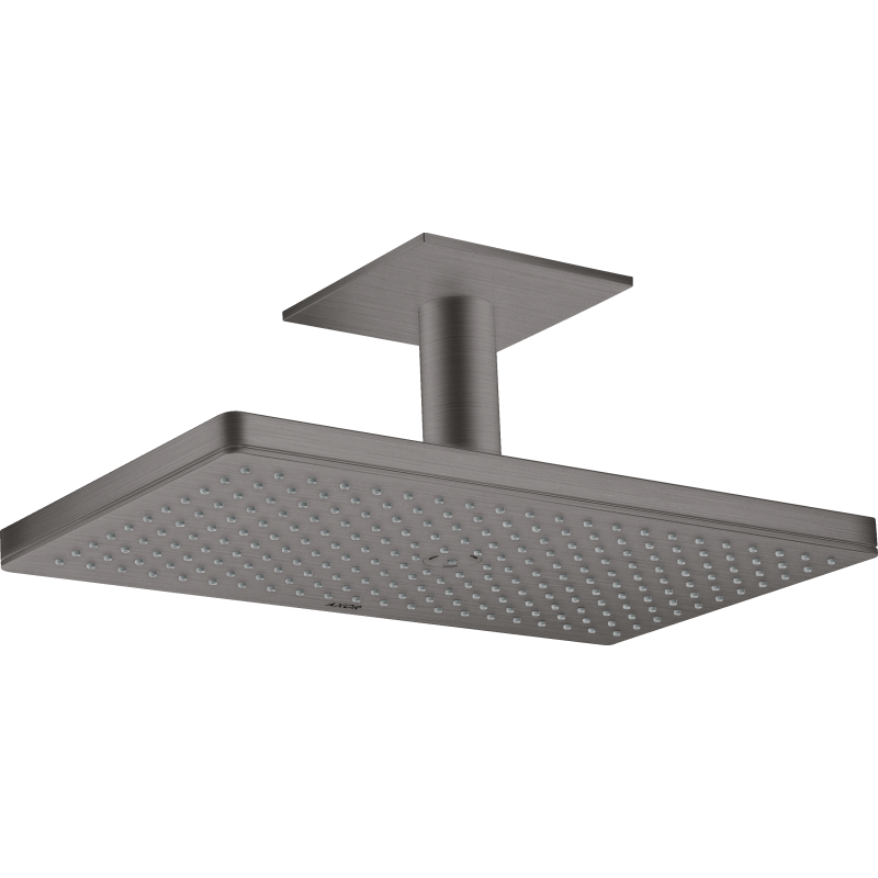 Głowica prysznicowa 460/300 1jet z przyłączem sufitowym Czarny Chrom Szczotkowany ShowerSolutions AXOR 35277340