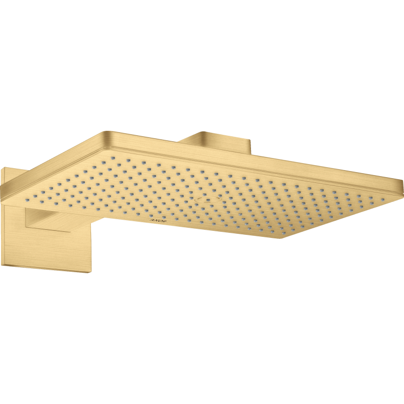 Głowica prysznicowa 460/300 1 jet z ramieniem, rozeta softsquare Złoty Optyczny Szczotkowany ShowerSolutions AXOR 35278250