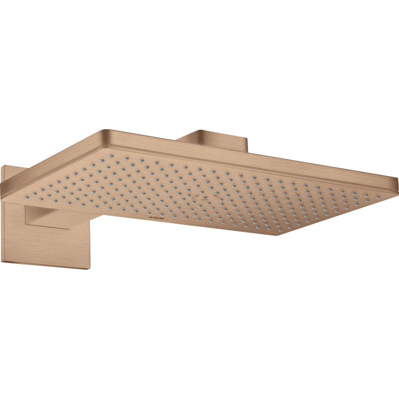 Głowica prysznicowa 460/300 1 jet z ramieniem, rozeta softsquare Czerwony Złoty Szczotkowany ShowerSolutions AXOR 35278310