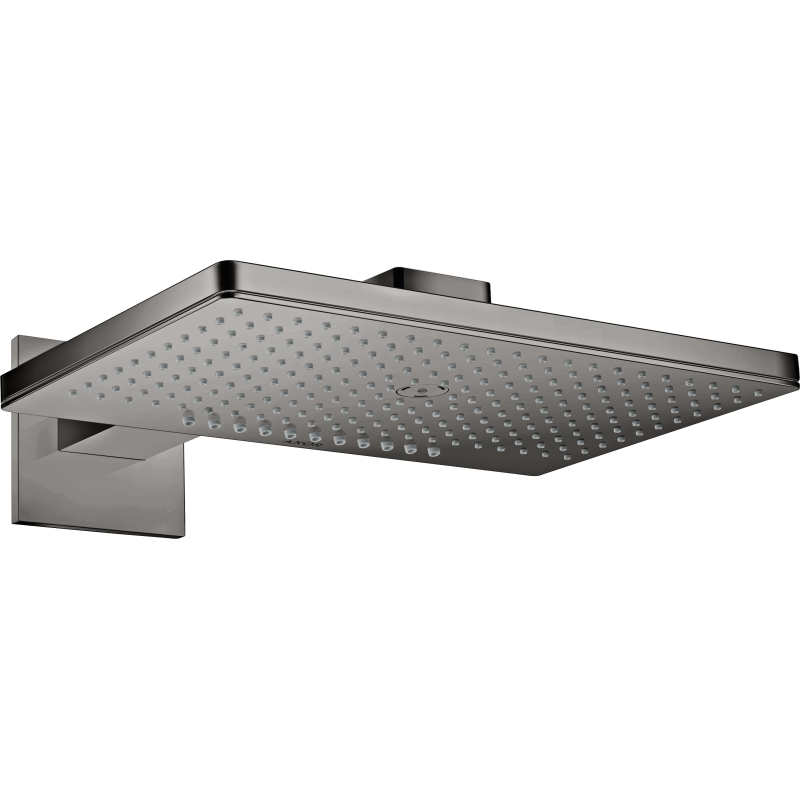 Głowica prysznicowa 460/300 2 jest z ramieniem, rozeta kwadratowa Czarny Chrom Polerowany ShowerSolutions AXOR 35280330