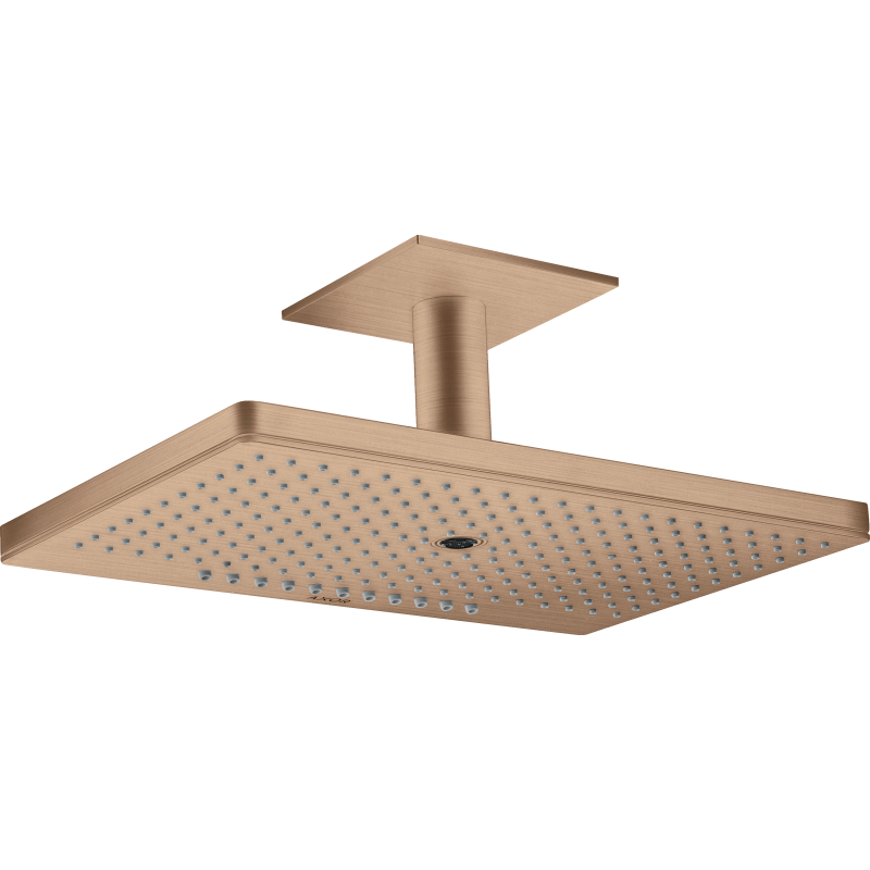 Głowica prysznicowa 460/300 3jet z przyłączem sufitowym Czerwony Złoty Szczotkowany ShowerSolutions AXOR 35281310