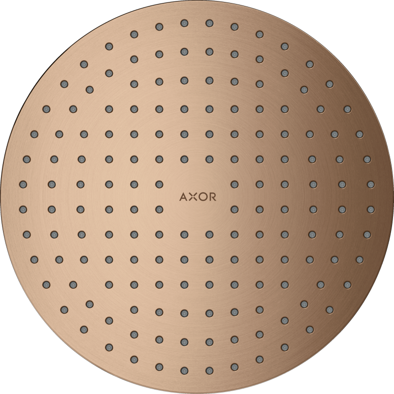 Głowica prysznicowa 250 2jet do montażu w suficie Czerwony Złoty Szczotkowany ShowerSolutions AXOR 35298310
