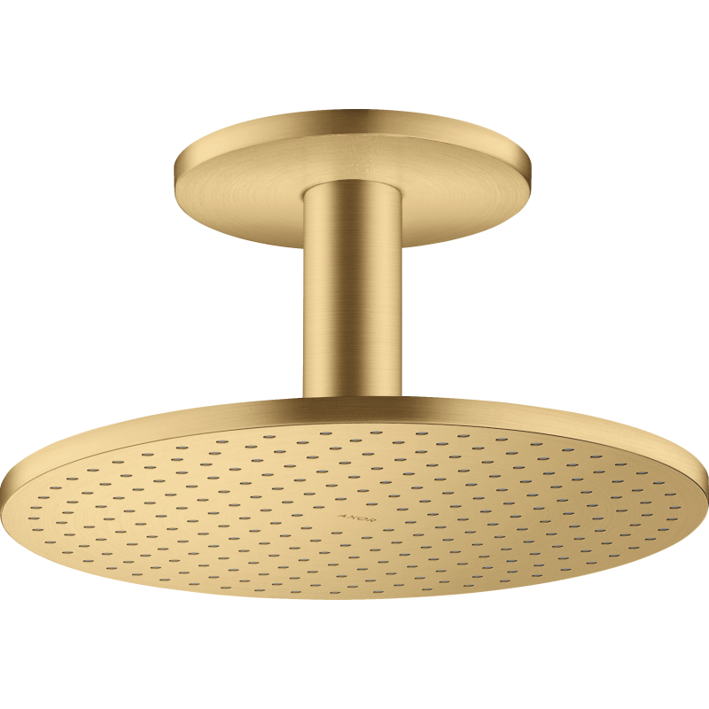 Głowica prysznicowa 300 2jet z przyłączem sufitowym Złoty Optyczny Szczotkowany ShowerSolutions AXOR 35304250