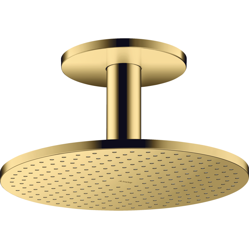 Głowica prysznicowa 300 2jet z przyłączem sufitowym Złoty Optyczny Polerowany ShowerSolutions AXOR 35304990
