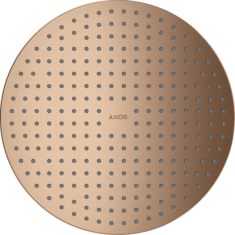 Głowica prysznicowa 300 2jet do montażu w suficie Czerwony Złoty Szczotkowany ShowerSolutions AXOR 35305310