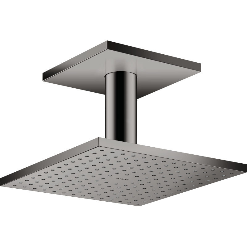 Głowica prysznicowa 250/250 1jet z przyłączem sufitowym Czarny Chrom Polerowany ShowerSolutions AXOR 35308330