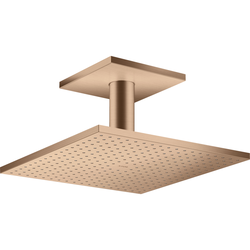 Głowica prysznicowa 300/200 1jet z przyłączem sufitowym Czerwony Złoty Szczotkowany ShowerSolutions AXOR 35316310