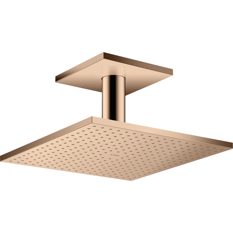 Głowica prysznicowa 300/300 2jet z przyłączem sufitowym Czerwony Złoty Polerowany ShowerSolutions AXOR 35320300