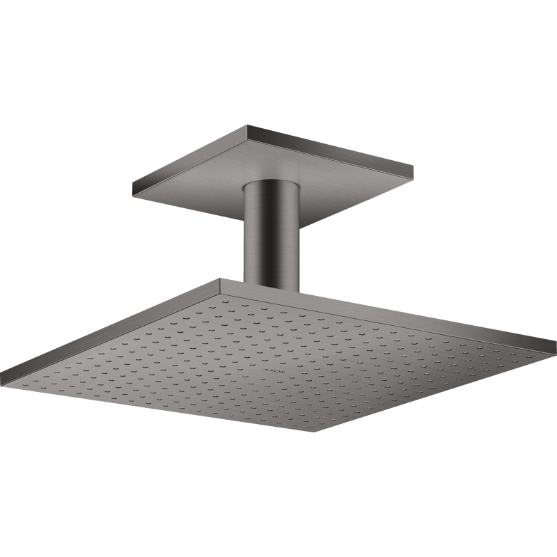 Głowica prysznicowa 300/300 2jet z przyłączem sufitowym Czarny Chrom Szczotkowany ShowerSolutions AXOR 35320340