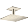 Głowica prysznicowa 300/300 2jet z przyłączem sufitowym Nikiel Szczotkowany ShowerSolutions AXOR 35320820