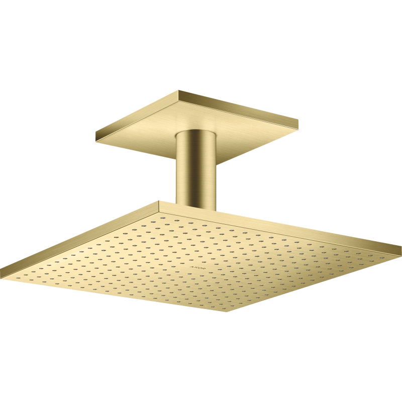 Głowica prysznicowa 300/300 2jet z przyłączem sufitowym Mosiądz Szczotkowany ShowerSolutions AXOR 35320950