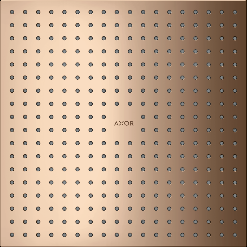 Głowica prysznicowa 300/300 2jet do montażu w suficie Czerwony Złoty Polerowany ShowerSolutions AXOR 35321300