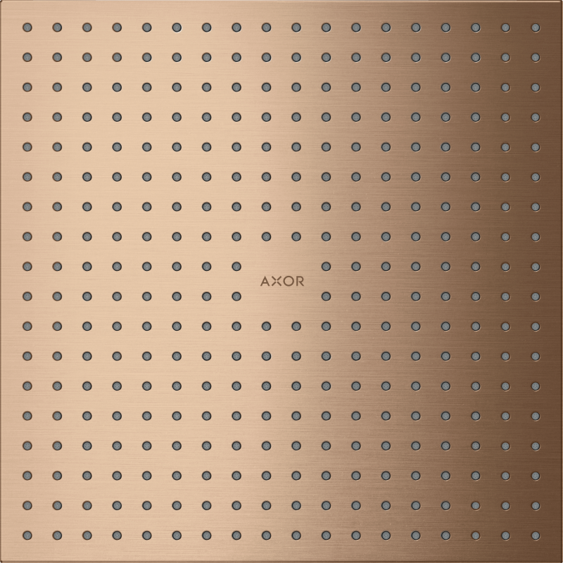 Głowica prysznicowa 300/300 2jet do montażu w suficie Czerwony Złoty Szczotkowany ShowerSolutions AXOR 35321310