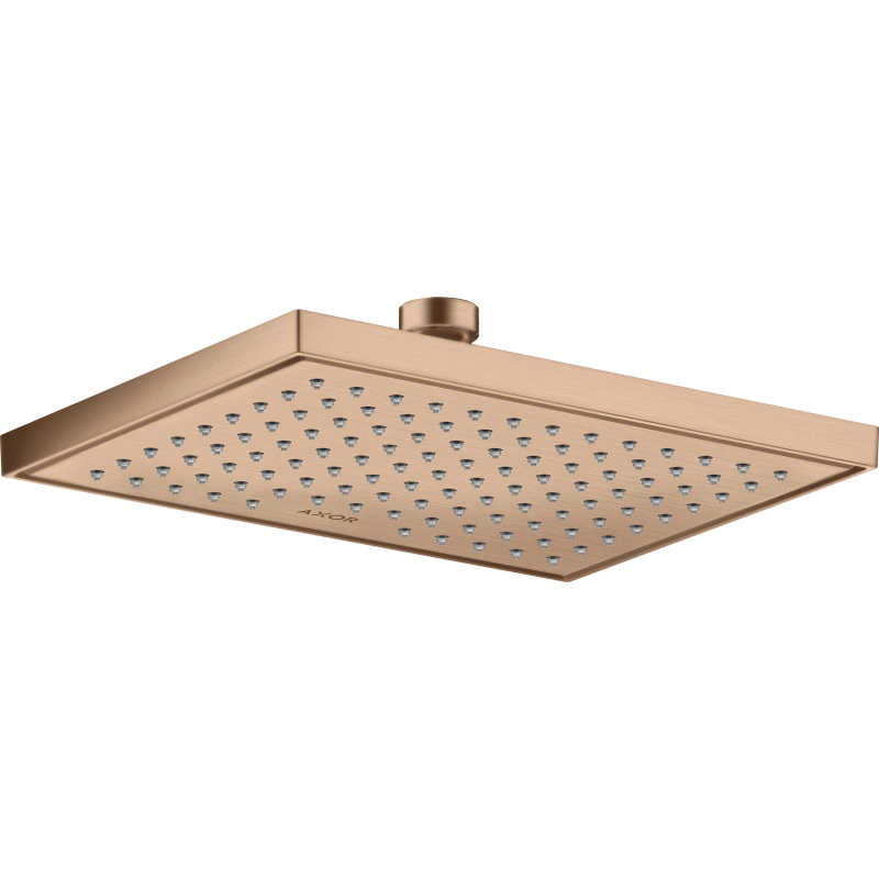 Głowica prysznicowa 245/185 1jet EcoSmart Czerwony Złoty Szczotkowany ShowerSolutions AXOR 35374310