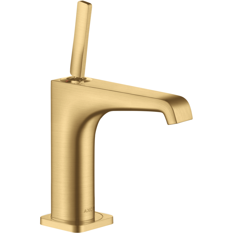 Bateria umywalkowa 130 z uchwytem Pin i niezamykanym kpl odpływowym Złoty Optyczny Szczotkowany Citterio E AXOR 36101250