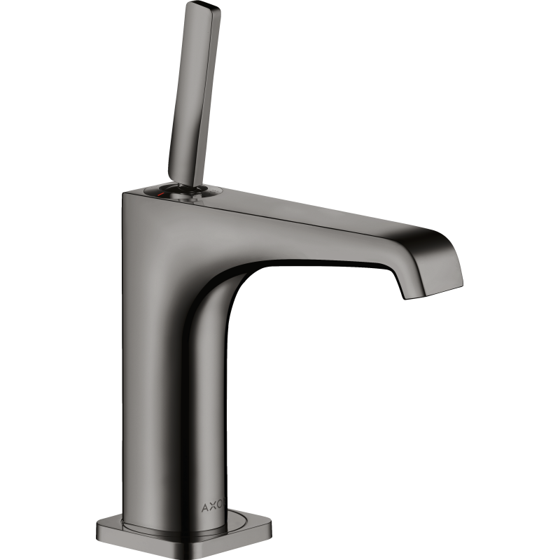 Bateria umywalkowa 130 z uchwytem Pin i niezamykanym kpl odpływowym Czarny Chrom Polerowany Citterio E AXOR 36101330