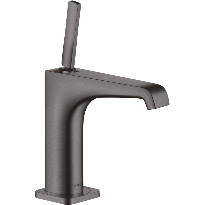 Bateria umywalkowa 130 z uchwytem Pin i niezamykanym kpl odpływowym Czarny Chrom Szczotkowany Citterio E AXOR 36101340