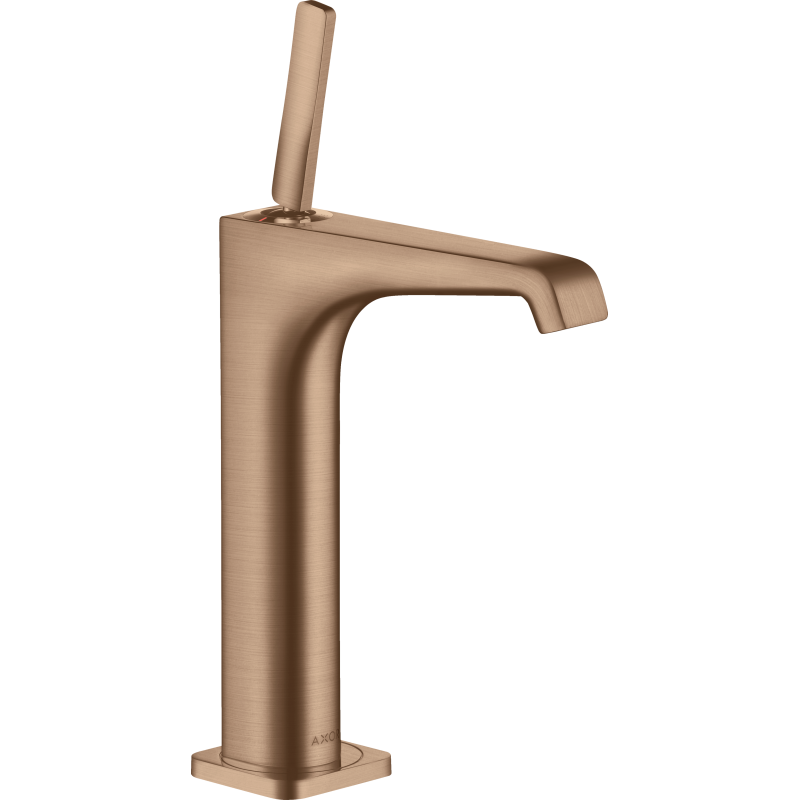 Bateria umyw. 190 do umyw nablat z uchwytem Pin i niezamykanym kpl odpływowym Czerwony Złoty brushed Citterio E AXOR 36103310