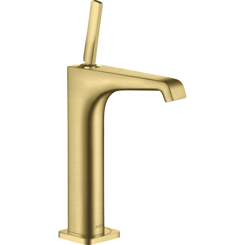 Bateria umyw. 190 do umyw nablat z uchwytem Pin i niezamykanym kpl odpływowym Mosiądz Szczotkowany Citterio E AXOR 36103950