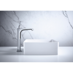 Bateria umywalkowa 250 do umywalek nablatowych z uchwytem Pin i niezamykanym kpl odpływowym Chrom Citterio E AXOR 36104000