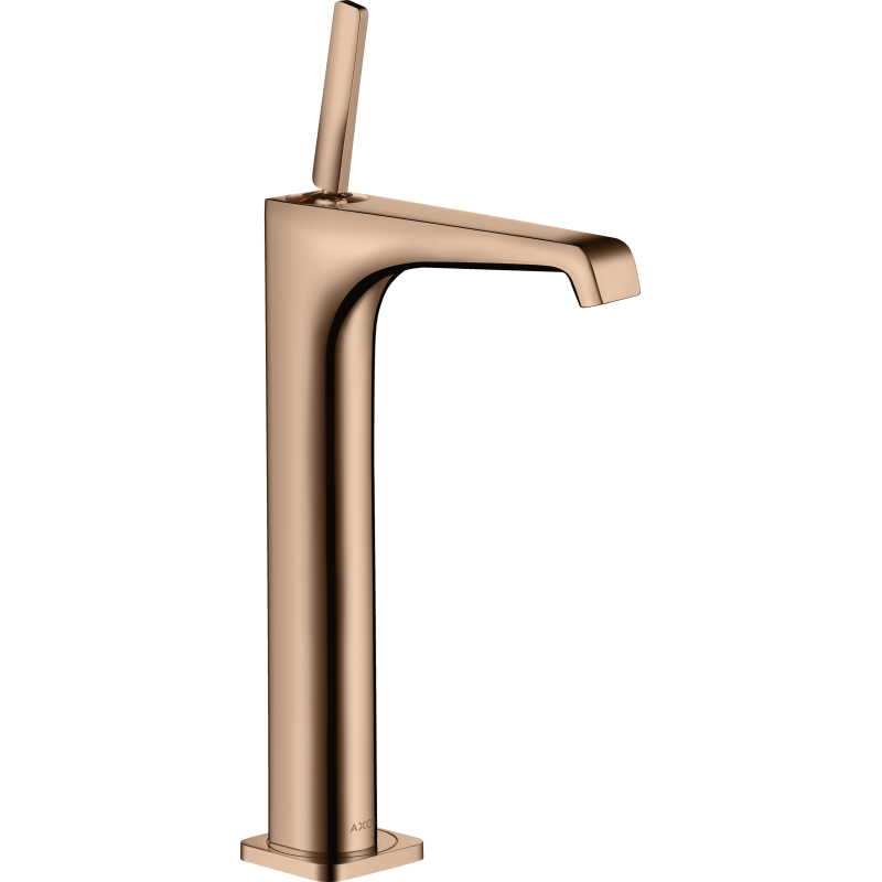 Bateria umyw. 250 do umyw nablat z uchwytem Pin i niezamykanym kpl odpływowym Czerwony Złoty Polerowany Citterio E AXOR 36104300