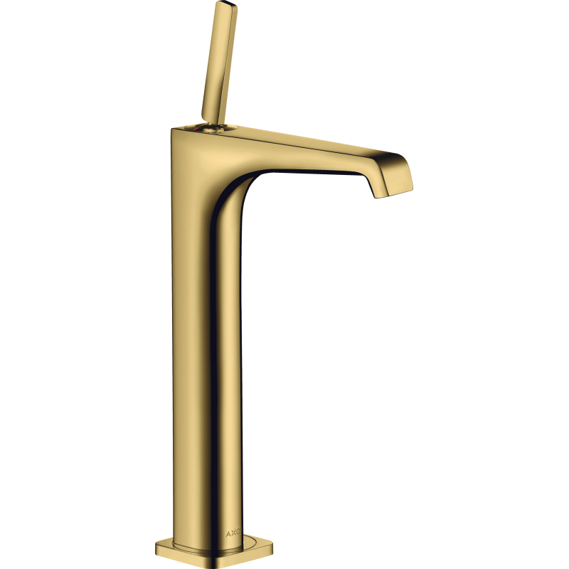 Bateria umyw. 250 do umyw nablat z uchwytem Pin i niezamykanym kpl odpływowym Złoty Optyczny Polerowany Citterio E AXOR 36104990