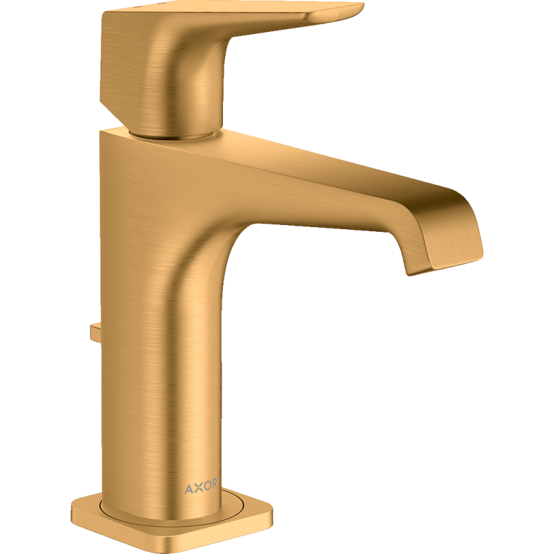Jednouchwytowa bateria umywalkowa 130 z kompletem odpływowym z cięgłem Złoty Optyczny Szczotkowany Citterio E AXOR 36110250