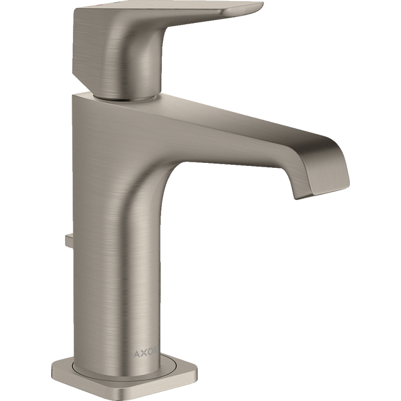 Jednouchwytowa bateria umywalkowa 130 z kompletem odpływowym z cięgłem Stal Szlachetna Optyczna Citterio E AXOR 36110800