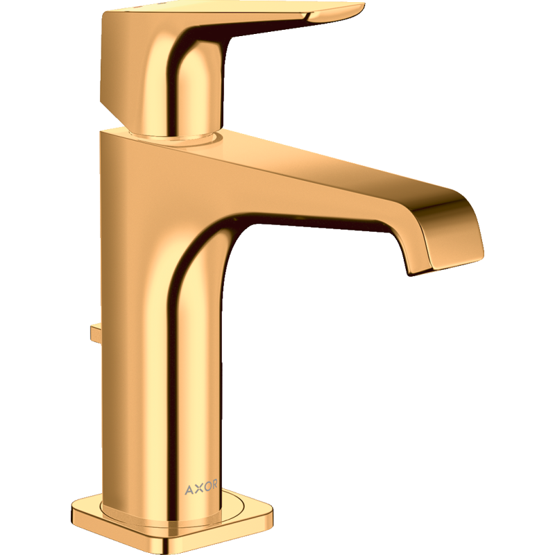 Jednouchwytowa bateria umywalkowa 130 z kompletem odpływowym z cięgłem Złoty Optyczny Polerowany Citterio E AXOR 36110990