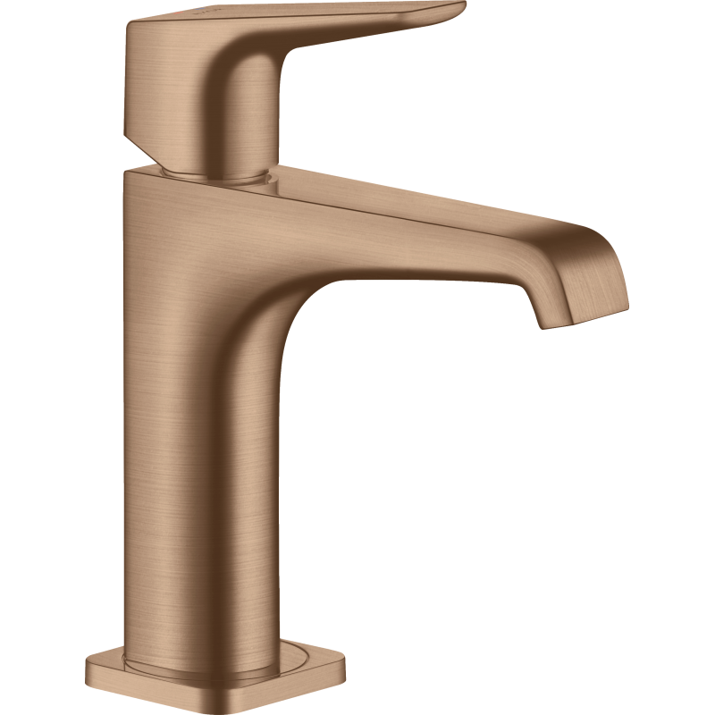 Jednouchwytowa bateria umywalkowa 130 z niezamykanym kompletem odpływowym Czerwony Złoty Szczotkowany Citterio E AXOR 36111310