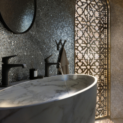 Jednouchwytowa bateria umywalkowa 130 z niezamykanym kompletem odpływowym Czarny Matowy Citterio E AXOR 36111670