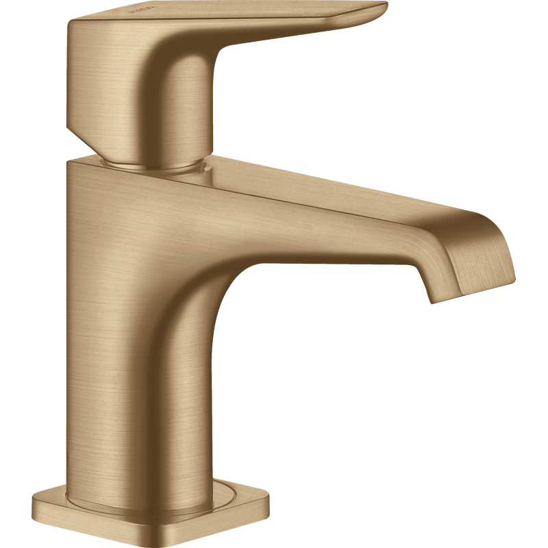 Jednouchwytowa bateria umywalkowa 90 do małych umywalek z niezamykanym kpl odpływowym Brąz Szczotkowany Citterio E AXOR 36112140