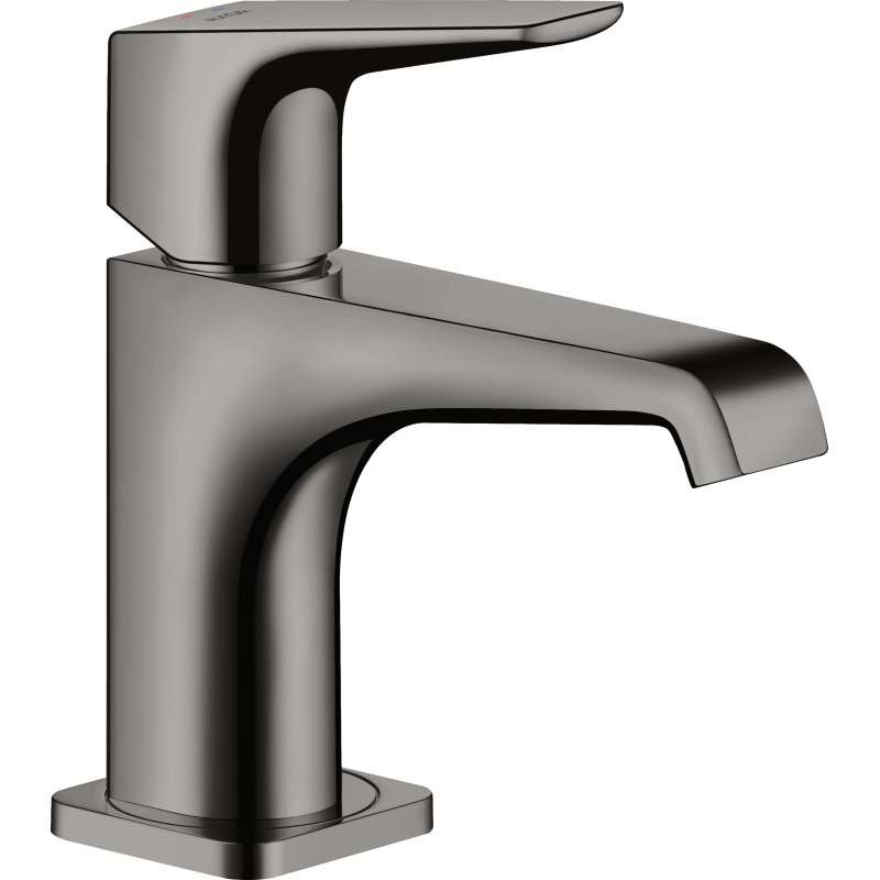 Bateria umywalkowa 90 do małych umywalek z niezamykanym kpl odpływowym Czarny Chrom Polerowany Citterio E AXOR 36112330