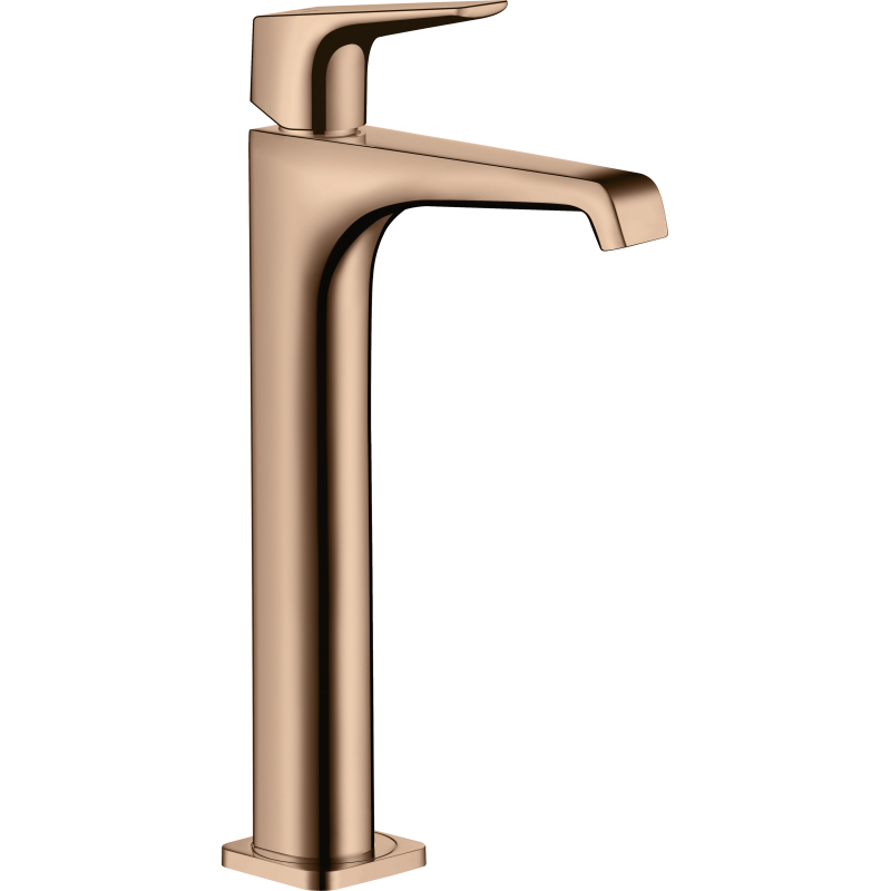 Bateria umywalkowa 250 do umywalek nablatowych z niezamykanym kpl odpływowym Czerwony Złoty Polerowany Citterio E AXOR 36113300