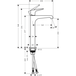 Bateria umywalkowa 250 do umywalek nablatowych z niezamykanym kpl odpływowym Czerwony Złoty Polerowany Citterio E AXOR 36113300