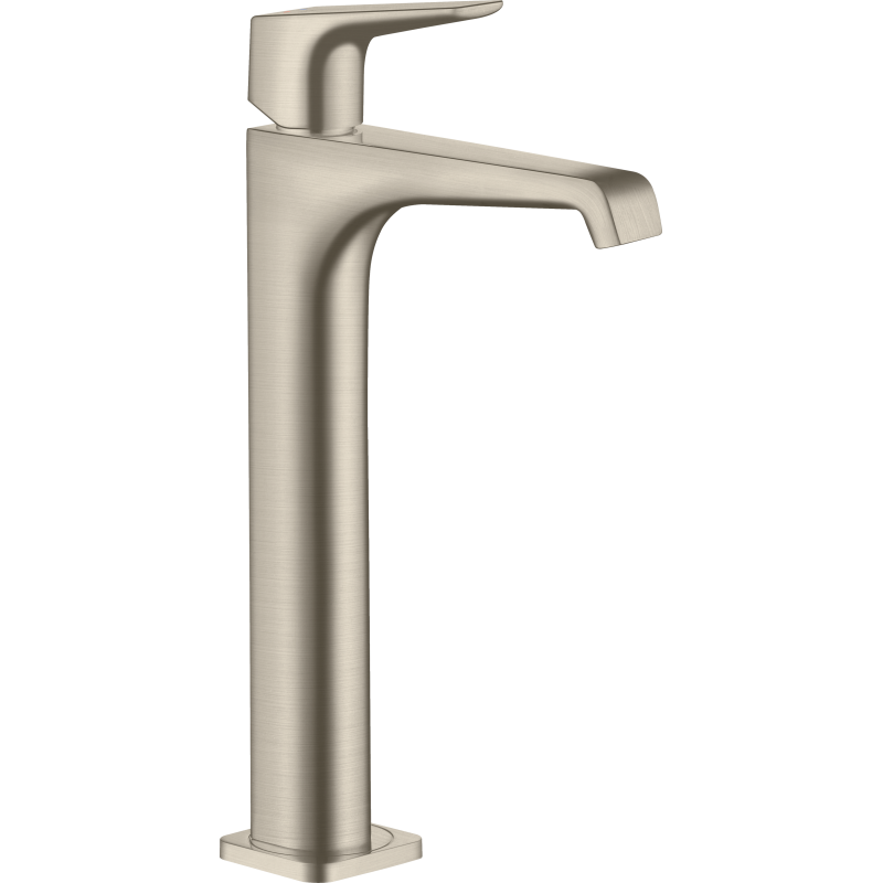 Bateria umywalkowa 250 do umywalek nablatowych z niezamykanym kpl odpływowym Nikiel Szczotkowany Citterio E AXOR 36113820