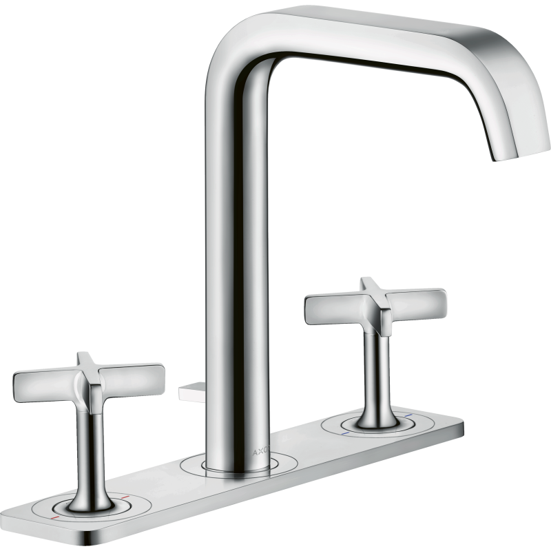 3-otworowa bateria umywalkowa 170 z płytką i kompletem odpływowym z cięgłem Chrom Citterio E AXOR 36116000
