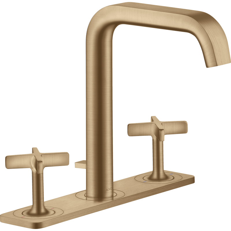 3-otworowa bateria umywalkowa 170 z płytką i kompletem odpływowym z cięgłem Brąz Szczotkowany Citterio E AXOR 36116140