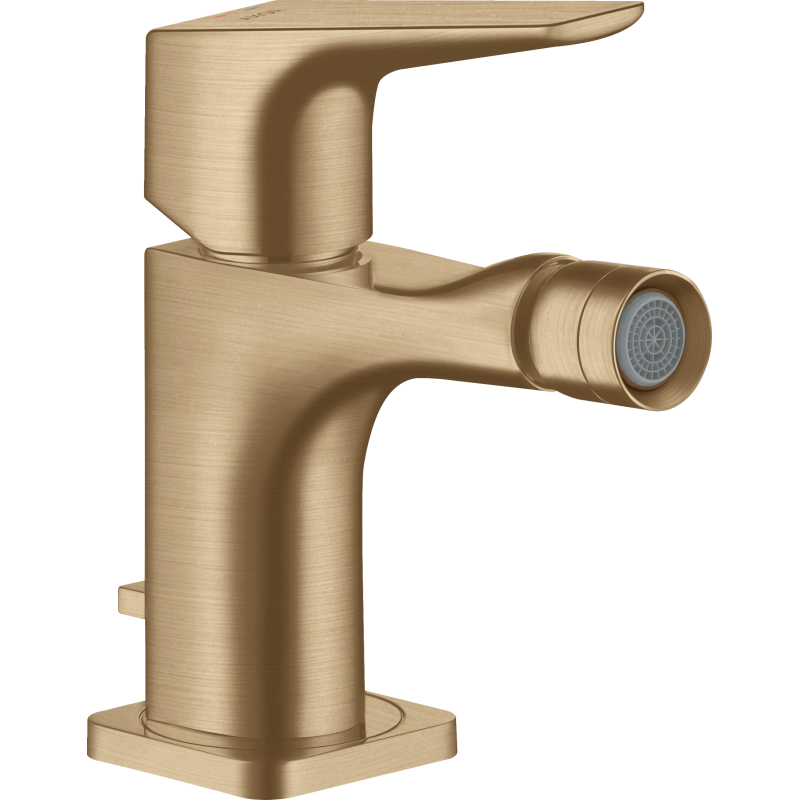 Jednouchwytowa bateria bidetowa z kompletem odpływowym z cięgłem Brąz Szczotkowany Citterio E AXOR 36121140