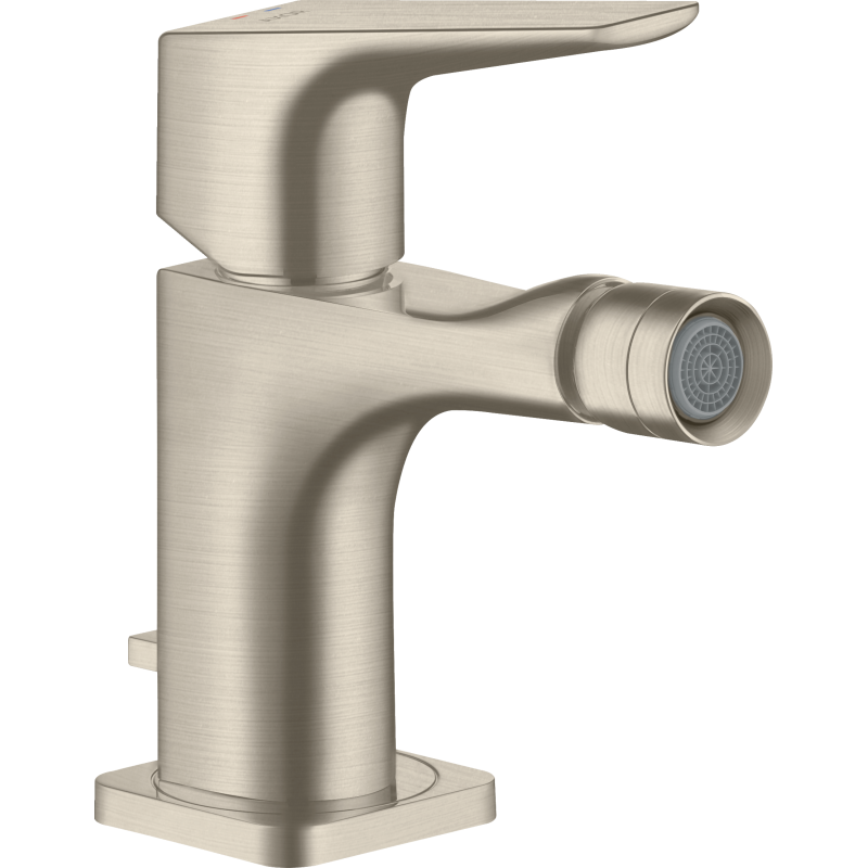 Jednouchwytowa bateria bidetowa z kompletem odpływowym z cięgłem Nikiel Szczotkowany Citterio E AXOR 36121820
