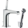 Bateria umyw. 130 z główką Bidette i wężem 160 cm, kpl odpływowy Push-Open Złoty Optyczny Szczotkowany Citterio E AXOR 36130250