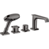 4-otworowa bateria termostatyczna na brzeg wanny Czarny Chrom Polerowany Citterio E AXOR 36411330