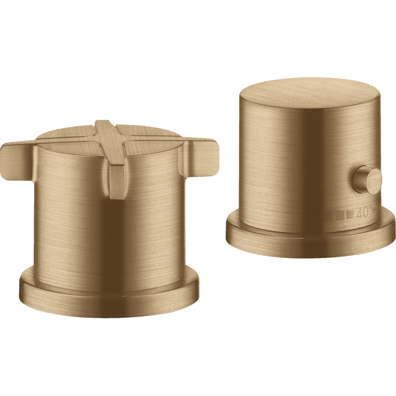 2-otworowa bateria termostatyczna na brzeg wanny Brąz Szczotkowany Citterio E AXOR 36412140